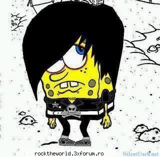 poze emo.. emo spongebob