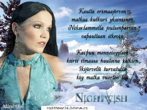 love them very ca tarja a a ramas pe locurile 1 la voce rock din looome (dupa parerea mea)..shi